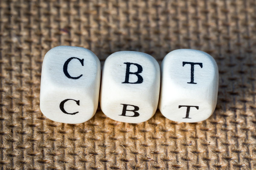 cbt word made from toy cubes with letters